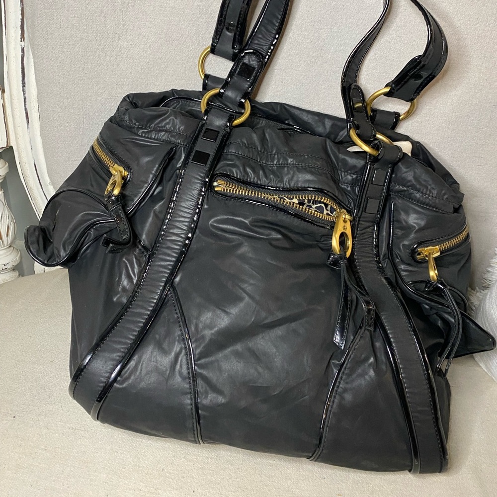 Juicy Couture black and gold bag